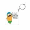 The Banyan Tee Keychain - Eat Your Pizza