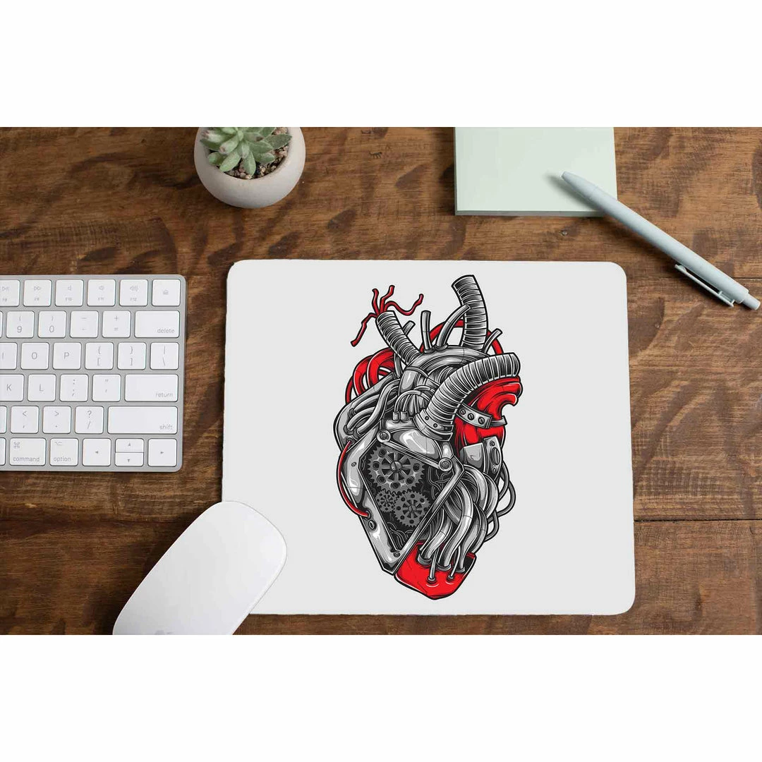 The Banyan Tee Mousepads Mouse Pad - Mechanical Heart 1 The Banyan Tee Mousepads Mouse Pad - Mechanical Heart