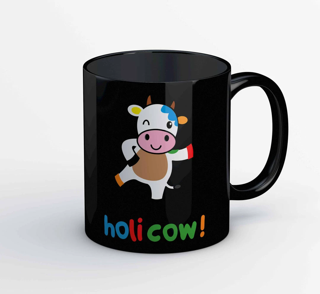 The Banyan Tee Mugs Coffee Mug - Holi Cow 1 The Banyan Tee Mugs Coffee Mug - Holi Cow