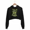 The Banyan Tee Printed Crop Hoodie - Passionately Curious Crop Hoodies