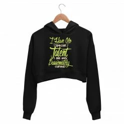 The Banyan Tee Printed Crop Hoodie - Passionately Curious Crop Hoodies