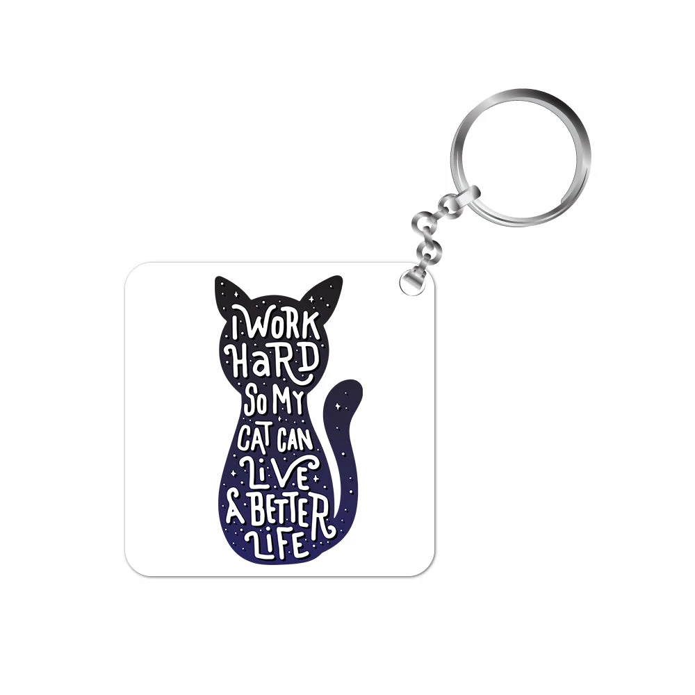 The Banyan Tee Keychain - So My Cat Can Live A Better Life Keychains 1 The Banyan Tee Keychain - So My Cat Can Live A Better Life Keychains