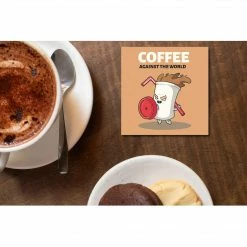 The Banyan Tee Coaster - Coffee Against The World