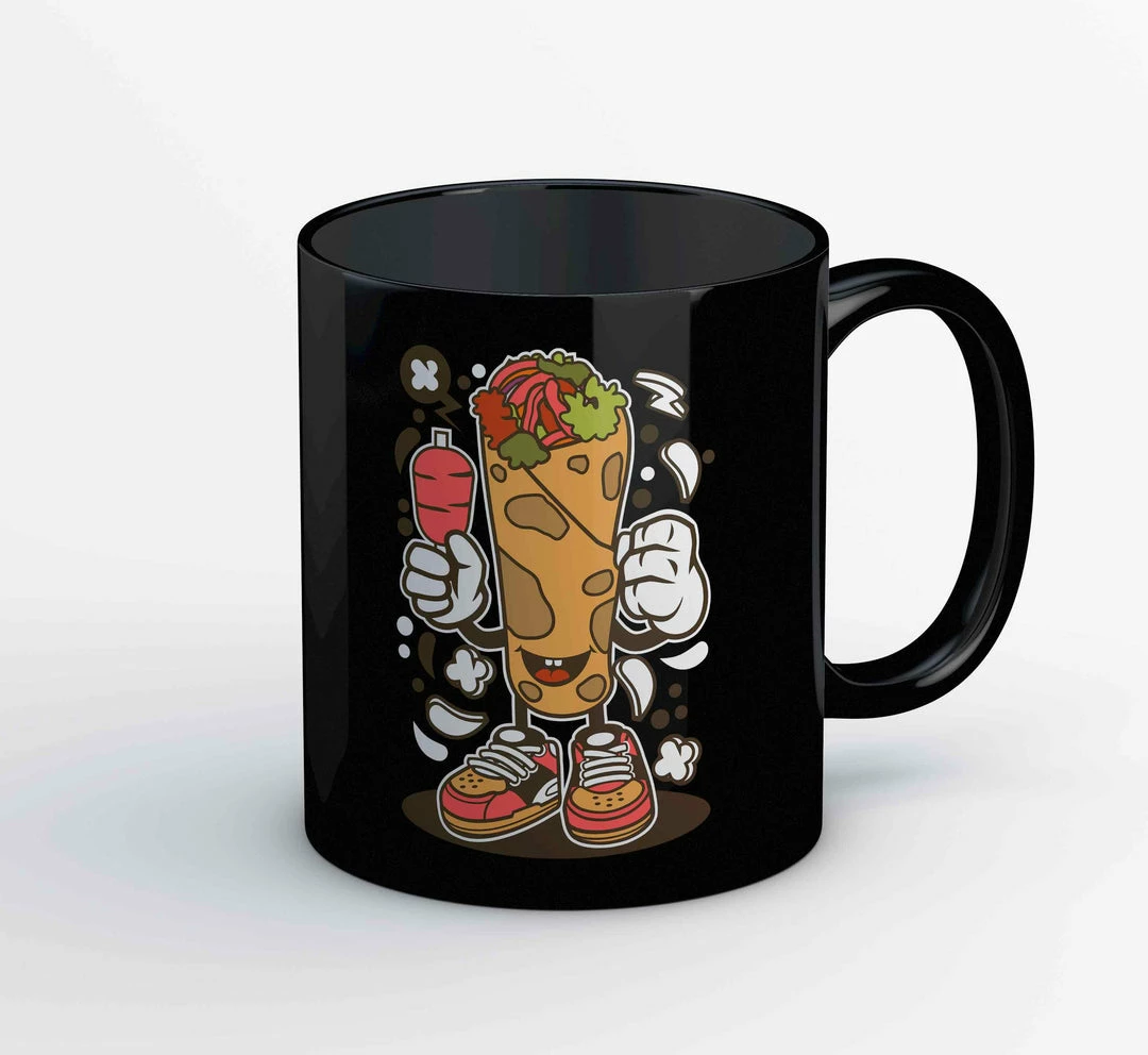 The Banyan Tee Coffee Mug - Kebab Cartoon Character Mugs 1 The Banyan Tee Coffee Mug - Kebab Cartoon Character Mugs