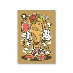The Banyan Tee Posters Poster - Kebab Cartoon Character