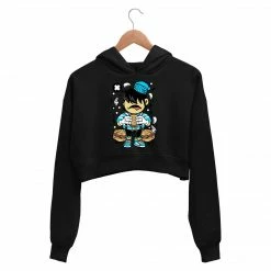 The Banyan Tee Crop Hoodies Printed Crop Hoodie - Hungry Kid