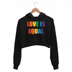 The Banyan Tee Printed Crop Hoodie - Pride Crop Hoodies