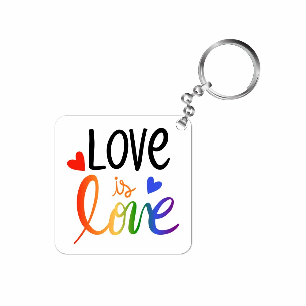 The Banyan Tee Pride Keychain - Love Is Love Keychains 1 The Banyan Tee Pride Keychain - Love Is Love Keychains