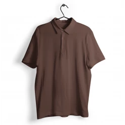 The Banyan Tee Graphic Junkies Coffee Brown Polo T-shirt