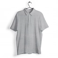 The Banyan Tee Grey Melange Polo T-shirt
