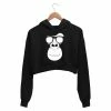 The Banyan Tee Crop Hoodies Printed Crop Hoodie - Cool Chimp