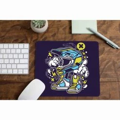 The Banyan Tee Mouse Pad - Motocross Helmet