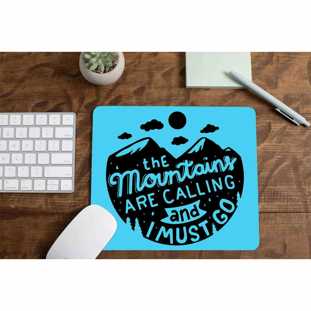 The Banyan Tee Mousepads Mouse Pad - The Mountains Are Calling 1 The Banyan Tee Mousepads Mouse Pad - The Mountains Are Calling