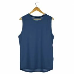 The Banyan Tee Graphic Junkies Sleeveless T-shirt - Navy Blue