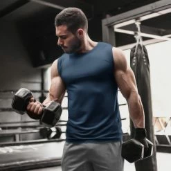 The Banyan Tee Graphic Junkies Sleeveless T-shirt - Navy Blue 5 The Banyan Tee Graphic Junkies Sleeveless T-shirt - Navy Blue