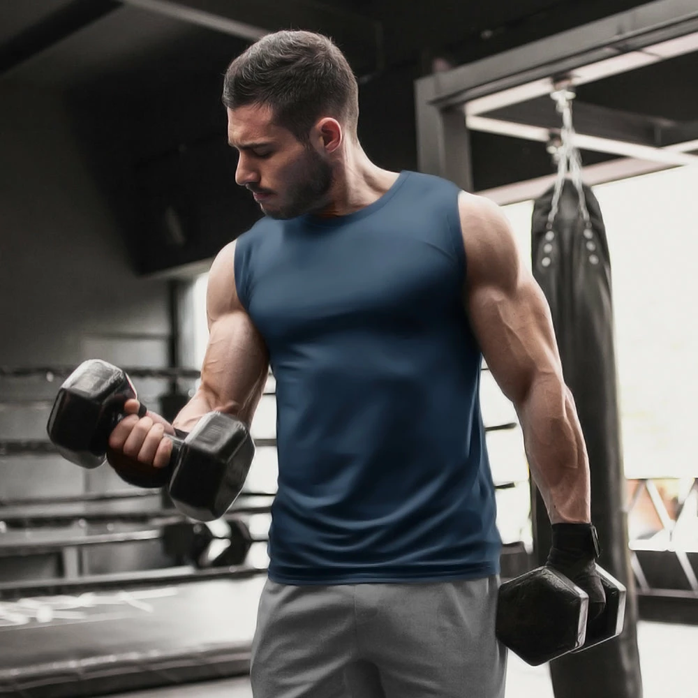 The Banyan Tee Graphic Junkies Sleeveless T-shirt - Navy Blue 3 The Banyan Tee Graphic Junkies Sleeveless T-shirt - Navy Blue