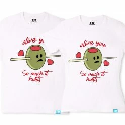 The Banyan Tee Couple T-shirts - Olive You