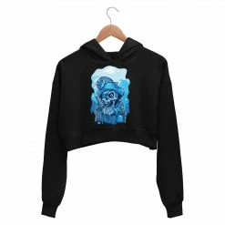 The Banyan Tee Printed Crop Hoodie - Pirate Crop Hoodies