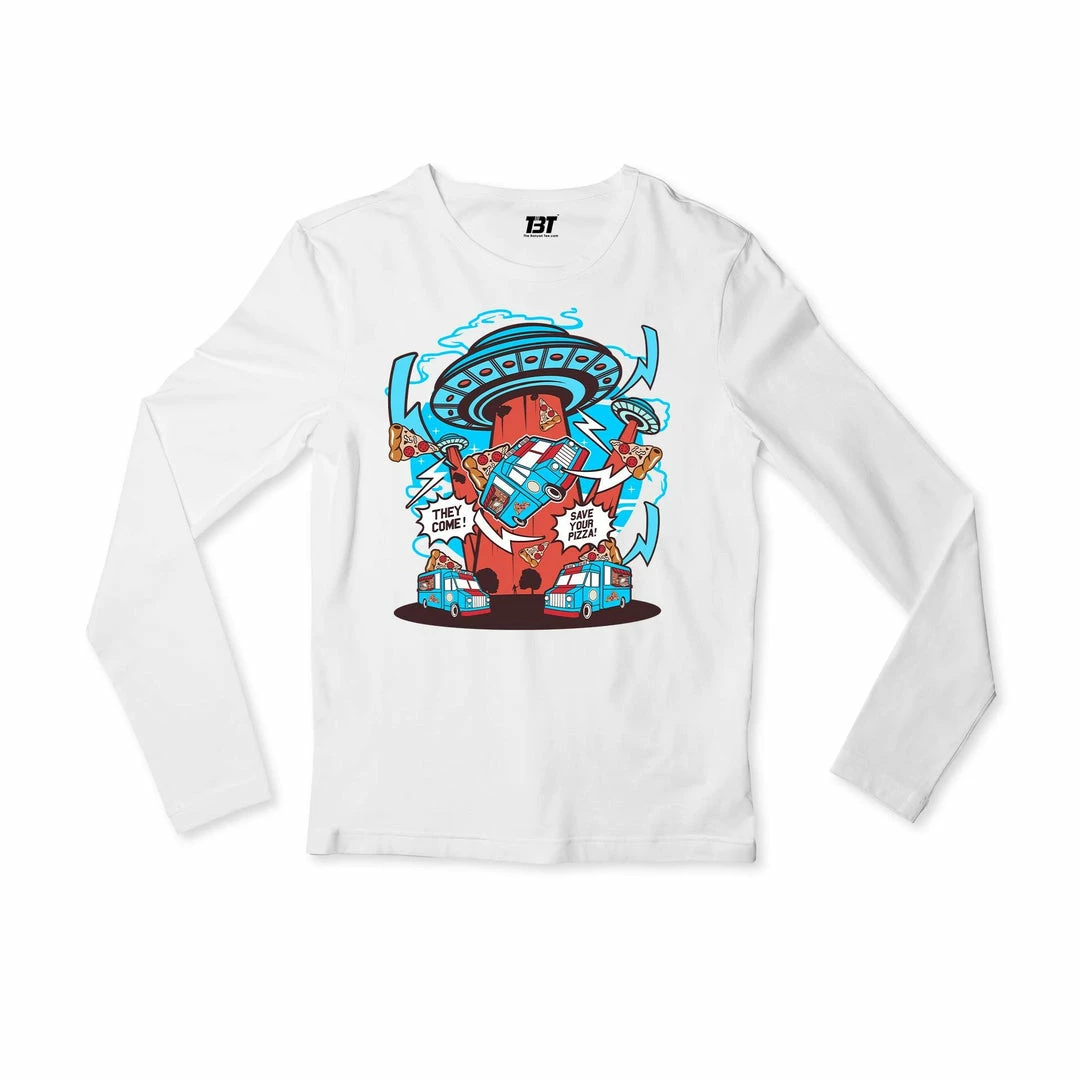 The Banyan Tee Full Sleeves T-shirt - Pizza Abduction 1 The Banyan Tee Full Sleeves T-shirt - Pizza Abduction