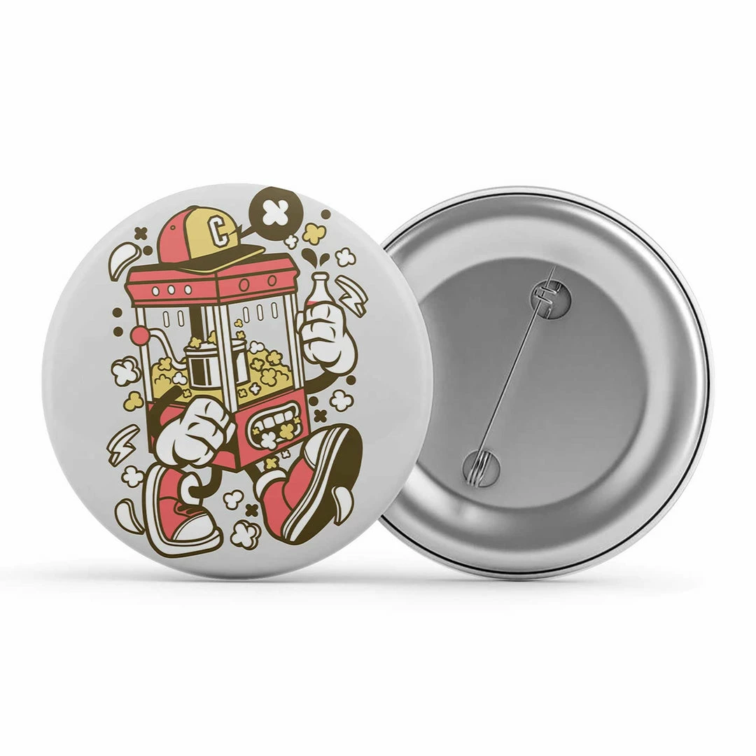 The Banyan Tee Badge - Corn Machine Cartoon Badges 1 The Banyan Tee Badge - Corn Machine Cartoon Badges