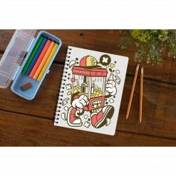 The Banyan Tee Notebooks Notebook - Corn Machine Cartoon