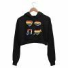 The Banyan Tee Printed Crop Hoodie - Pride Crop Hoodies