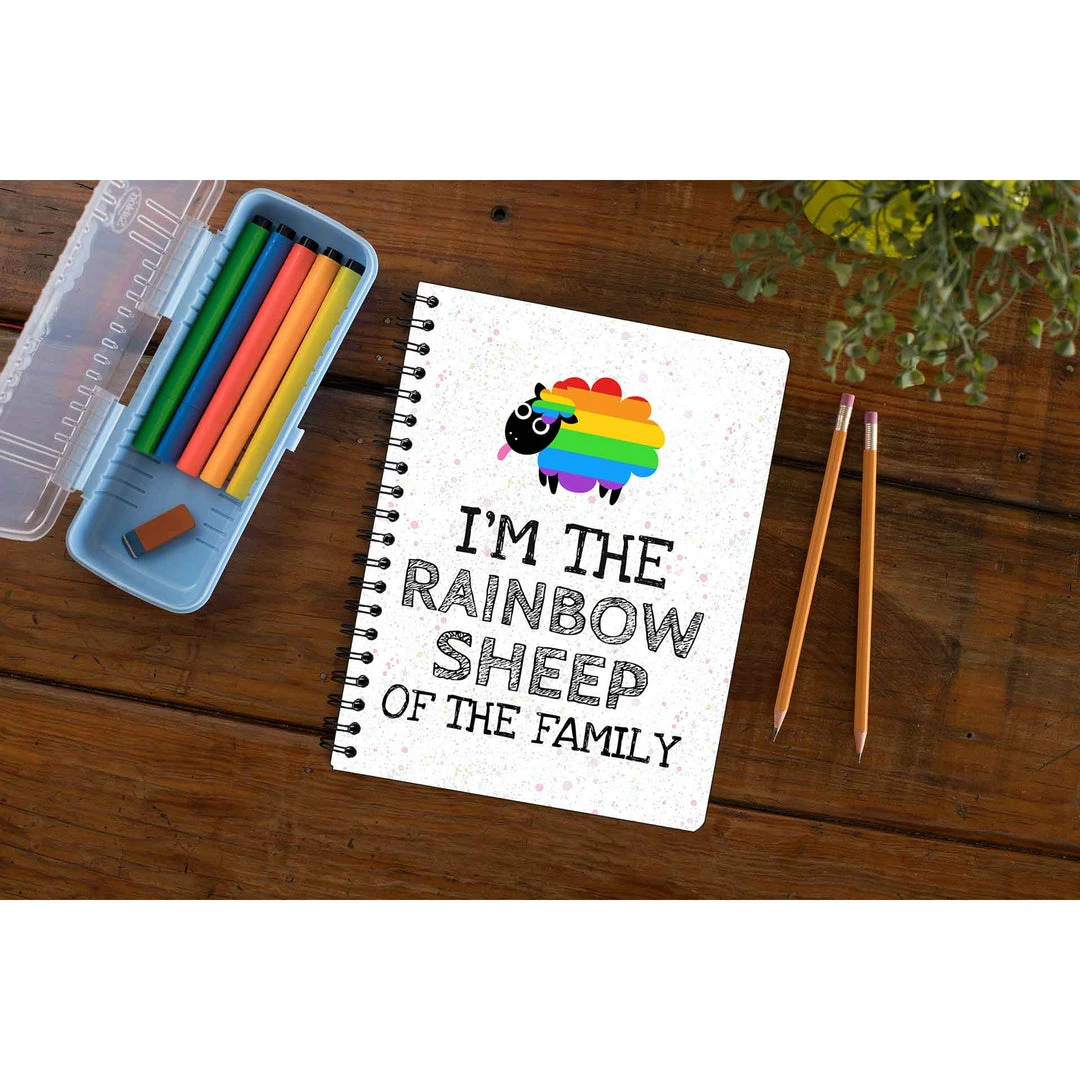 The Banyan Tee Notebooks Pride Notebook - Rainbow Sheep 1 The Banyan Tee Notebooks Pride Notebook - Rainbow Sheep