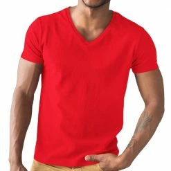 The Banyan Tee V-neck T-shirt - Red