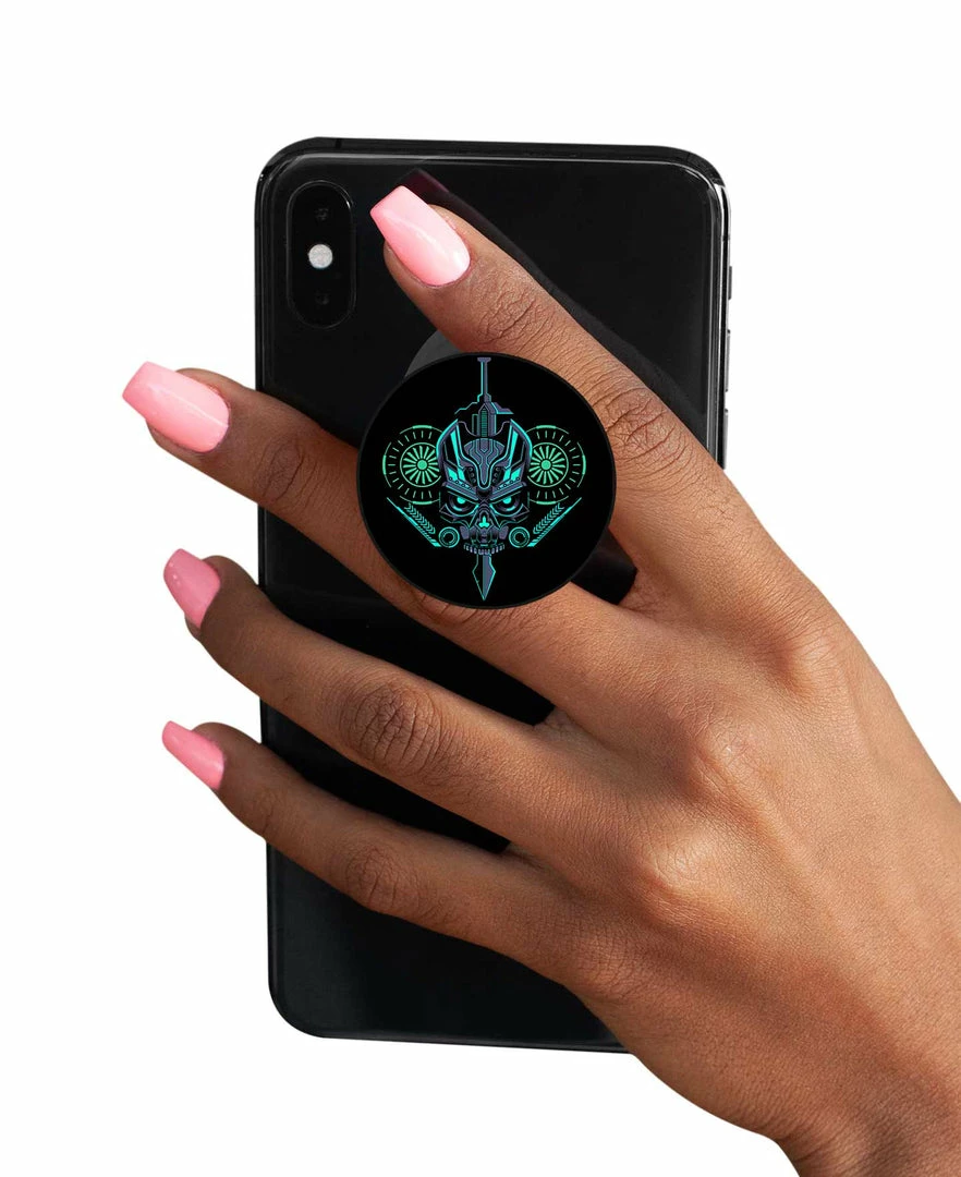 The Banyan Tee Pop Sockets Pop Socket - Robotic Skull 1 The Banyan Tee Pop Sockets Pop Socket - Robotic Skull