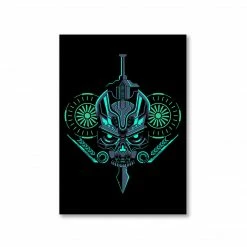 The Banyan Tee Poster - Robotic Skull