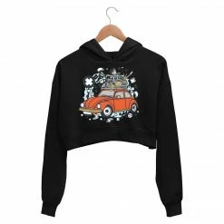 The Banyan Tee Printed Crop Hoodie - Rock Tour