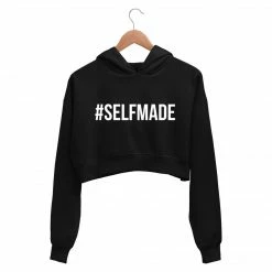 The Banyan Tee Printed Crop Hoodie - Selfmade