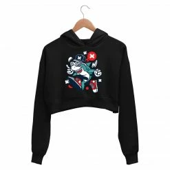 The Banyan Tee Printed Crop Hoodie - Pop Shark