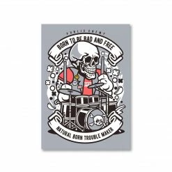 The Banyan Tee Poster - Skull Drummer Posters