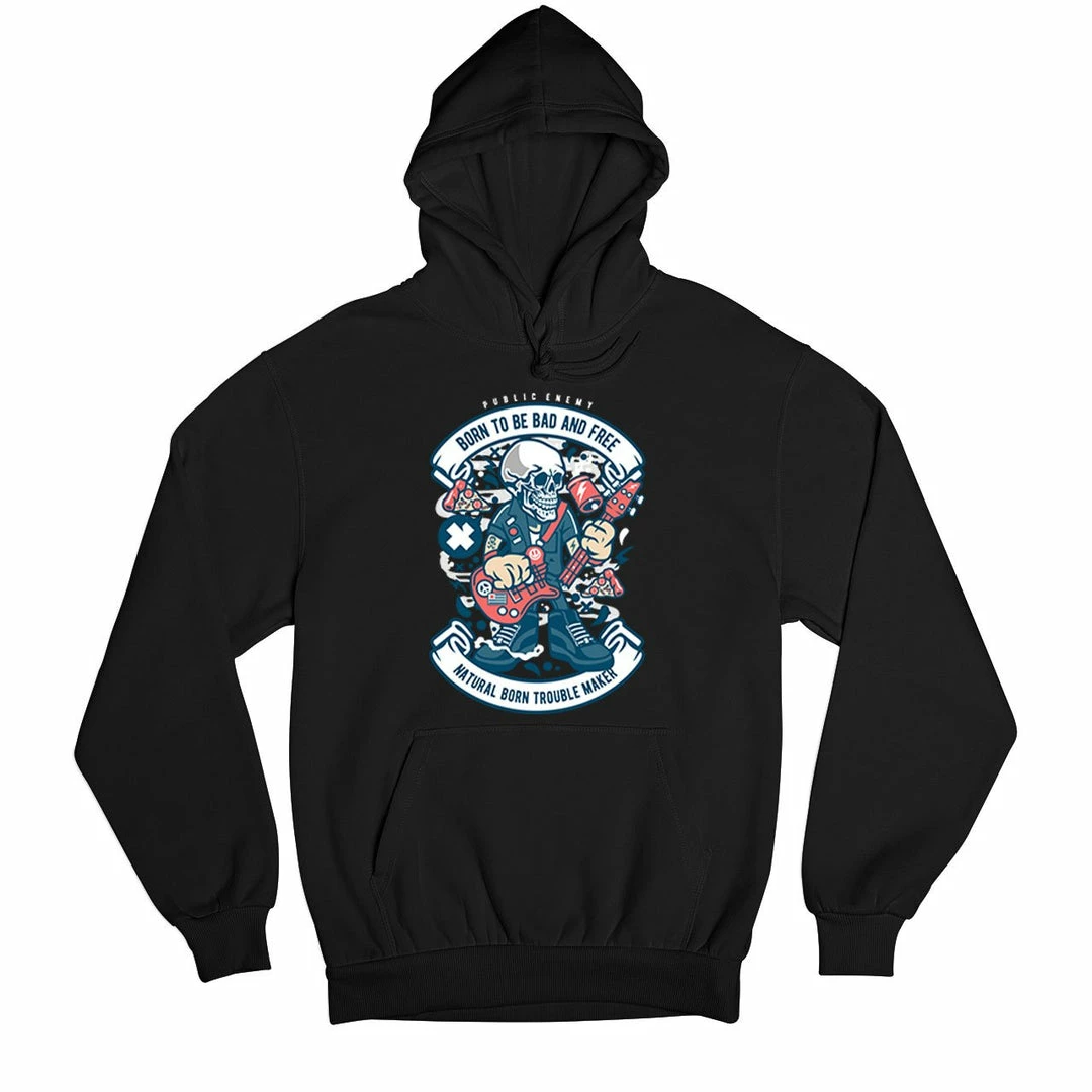 The Banyan Tee Hoodie - Skull Guitarist Hoodies 1 The Banyan Tee Hoodie - Skull Guitarist Hoodies