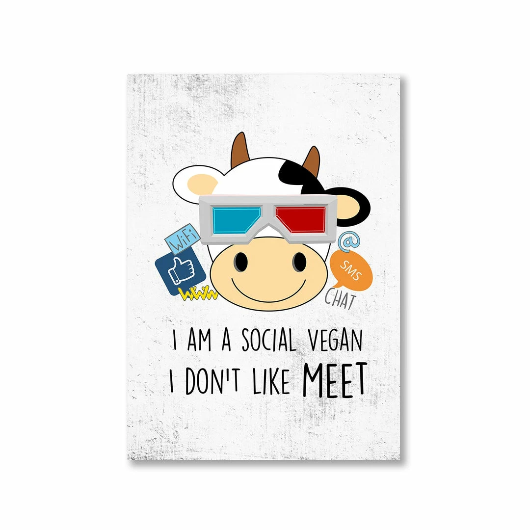 The Banyan Tee Posters Poster - Social Vegan 1 The Banyan Tee Posters Poster - Social Vegan