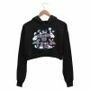 The Banyan Tee Printed Crop Hoodie - Spinner Cartoon