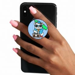 The Banyan Tee Pop Sockets Pop Socket - Surfing Cat With Boombox