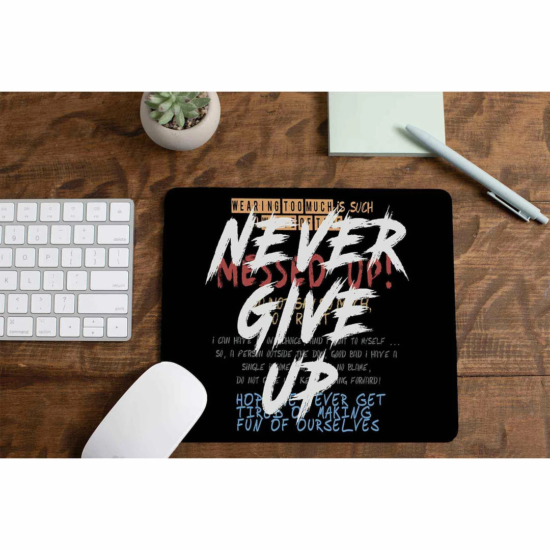 The Banyan Tee Mousepads Mouse Pad - Never Give Up 1 The Banyan Tee Mousepads Mouse Pad - Never Give Up