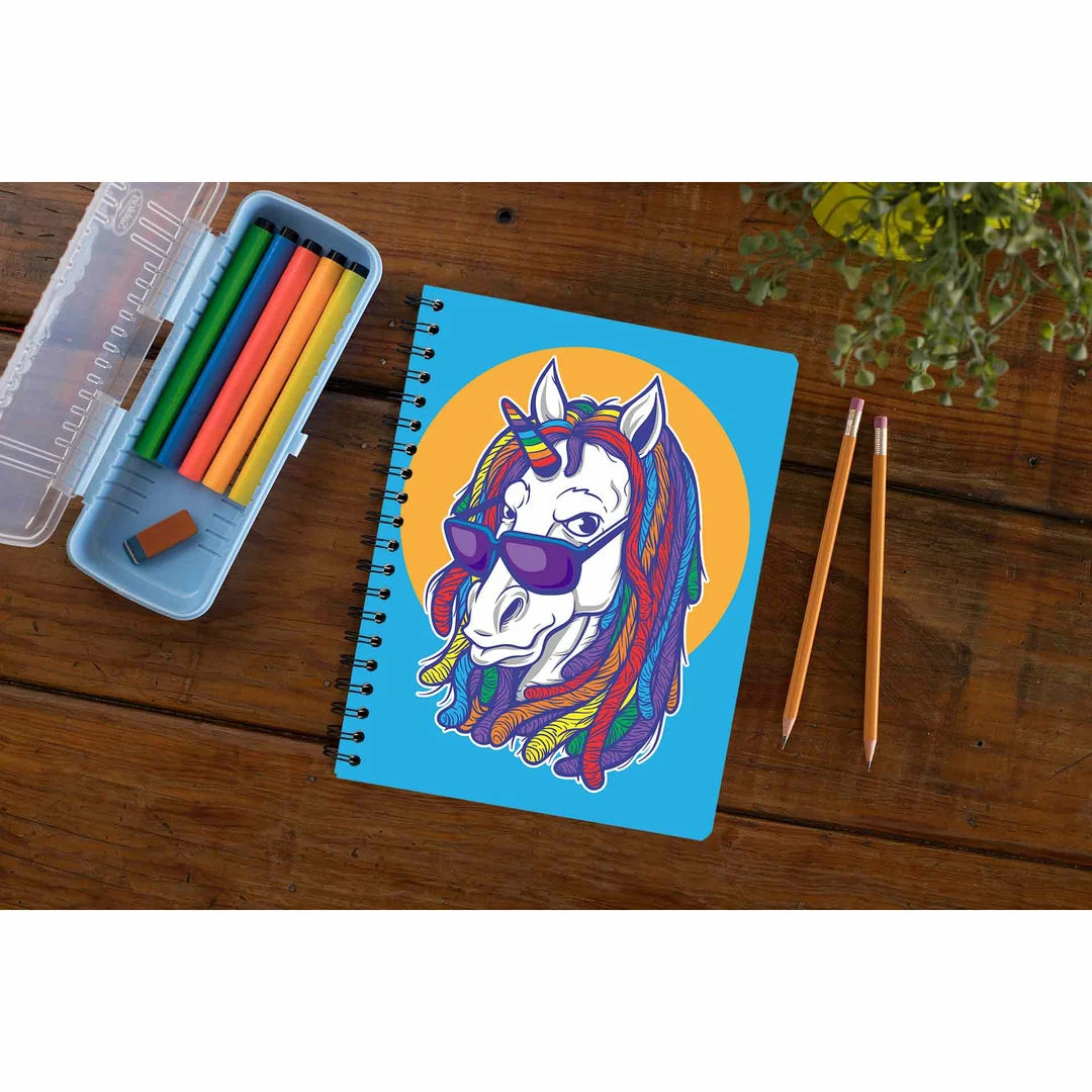 The Banyan Tee Notebook - Unicorn Rasta 1 The Banyan Tee Notebook - Unicorn Rasta