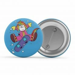 The Banyan Tee Badges Badge - Unicorn Surfer