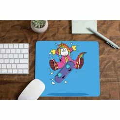 The Banyan Tee Mouse Pad - Unicorn Surfer