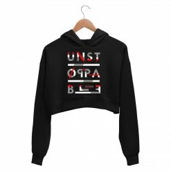 The Banyan Tee Printed Crop Hoodie - Unstoppable