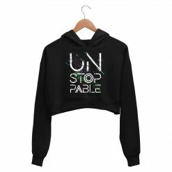 The Banyan Tee Crop Hoodies Printed Crop Hoodie - Unstoppable