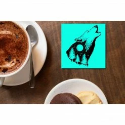 The Banyan Tee Coaster - Abstract Wolf