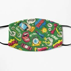 The Banyan Tee Mask - Comic Pattern