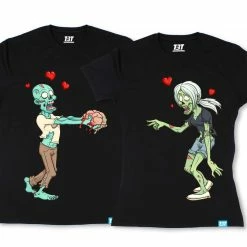 The Banyan Tee Couple T-shirts - Zombies